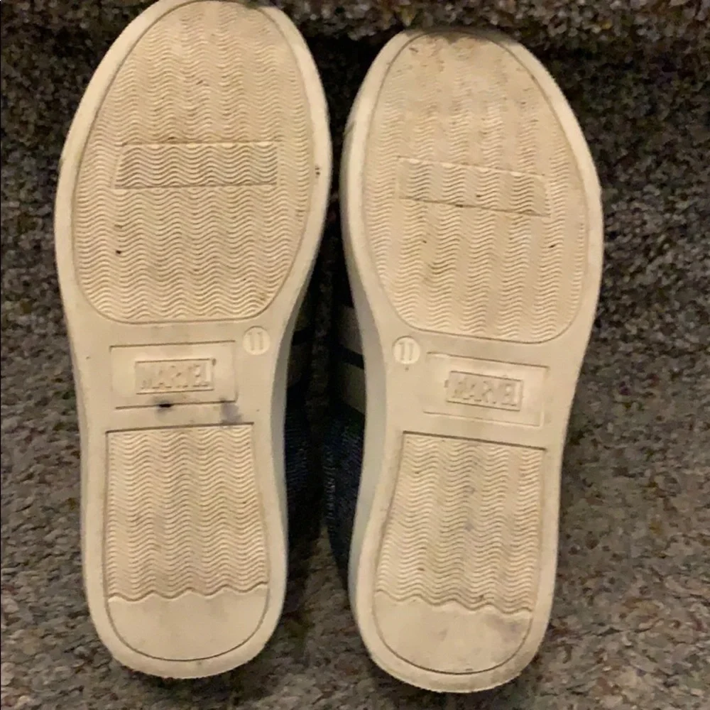 Captain Marvel Glitter Denim slipon shoes size 11